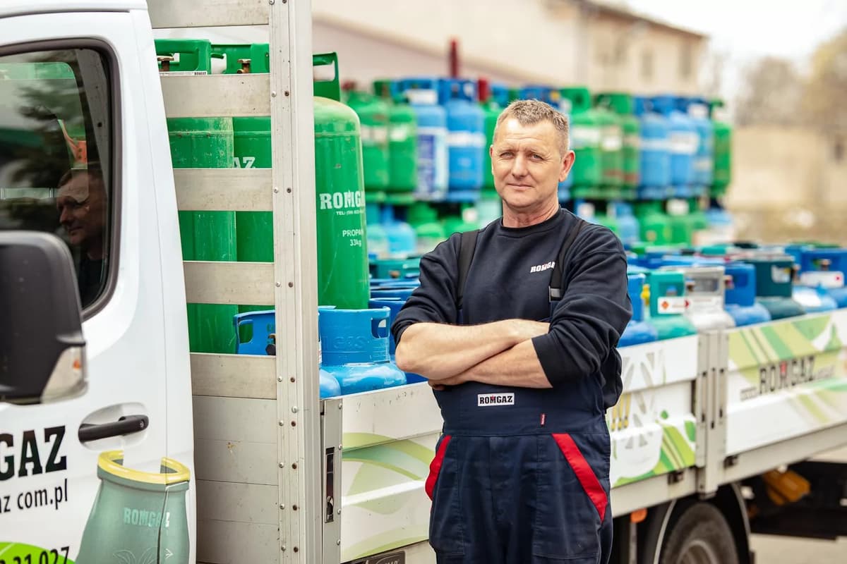 Dostawa butli gazowych
